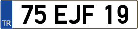 Trailer License Plate